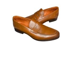 Wolf & Shepherd Penny Loafer Shoes Men’s Sz 11.5 Honey Tan Leather Portugal